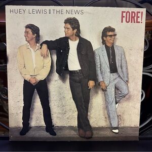 HUEY LEWIS AND THE NEWS 'Fore!' Vinyl LP Record VG 1986 CHX 41534